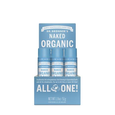 Dr. Bronner's Organic Lip Balm Naked 4g x 12 display